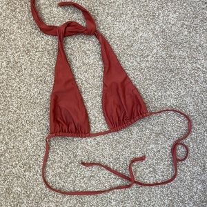 Inamorata Neptune top size M in red/orange terra cotta color